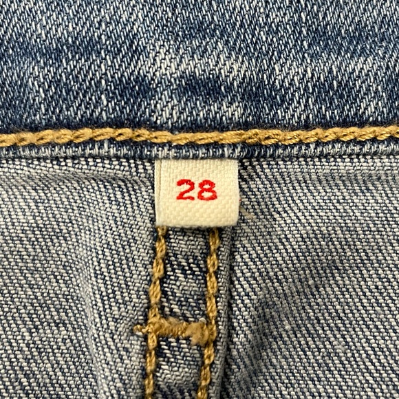 Vintage Levi’s button down modest denim long skirt size 28 - Picture 9 of 11